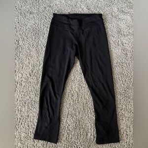 Lululemon Women Cropped Performance Leggings Black Size 4